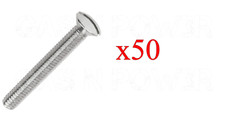M3.5mm x 40mm LONG ELECTRICAL MACHINE SCREWS LIGHT SWITCH PLUG SOCKET PLATES x50