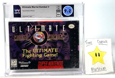 Ultimate Mortal Kombat 3 III New Super Nintendo SNES Sealed WATA Grade 9.2 A+