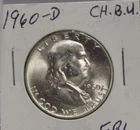 1960 D US Franklin Half 50c  Nice Unc
