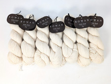 Rowan Pebble Island 100% Wool Worsted 50g Undyed 030 - Lot of 7