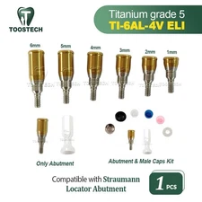 Locator abutment overdenture attachment kit fits to Straumann RC D3.7mm GH1~6mm
