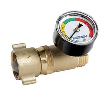 Camco 40064 Lead Free Brass Water Pressure Regulator with Gauge