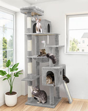 Heavy Duty Cat Tree 70 Inch Sturdy Cat Tower with Scratching Posts Hammock and