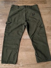 Stan Ray Wide Leg Painter Pant OG107 Carpenter Fatigue Officer Khaki 34 X 28