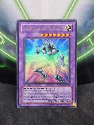 Yugioh Elemental Hero Glow Neos STON-EN036 Ultra Rare 1st Edition NM