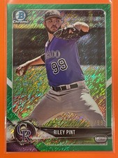 2018 Bowman Chrome Prospects Riley Pint Green Shimmer Refractor /99 #BCP219