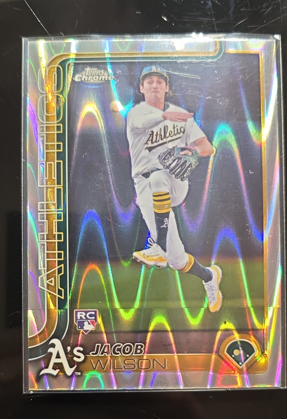 2025 Topps Chrome - Jacob Wilson #96 RayWave Refractor (RC)