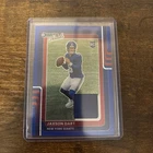 2025 Panini Donruss Threads Jaxson Dart #DTBH-JDT Blue Hyper Prizm (MEM, RC)