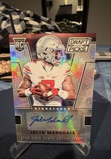 2016 Prizm Collegiate Draft Picks Jalin Marshall #198 Silver Prizm Autographs 