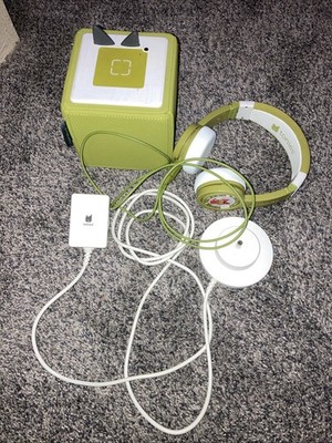 Toniebox Green Tonies Audio Box Player W/ Charger & Headphones For Parts/Repair