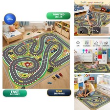 Lukhevev Kids City Life Playroom Rug Playmat for Toy Car