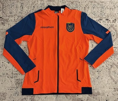 Marathon Authentic Ecuador National Team Orange Training Top Jacket Men s Size M