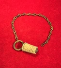 ORIGINAL CIVIL WAR CANTEEN STOPPER COMPLETE WITH CHAIN