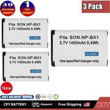 3pcak NP-BX1 Battery For Sony DSC-H400 HX300 HX400 HX50 HX60 HX80 HX90 RX100 New