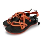 Chaco Kids ZX/1 EcoTread Hiking Sport Sandals Red Orange Yellow J180220 Size 5