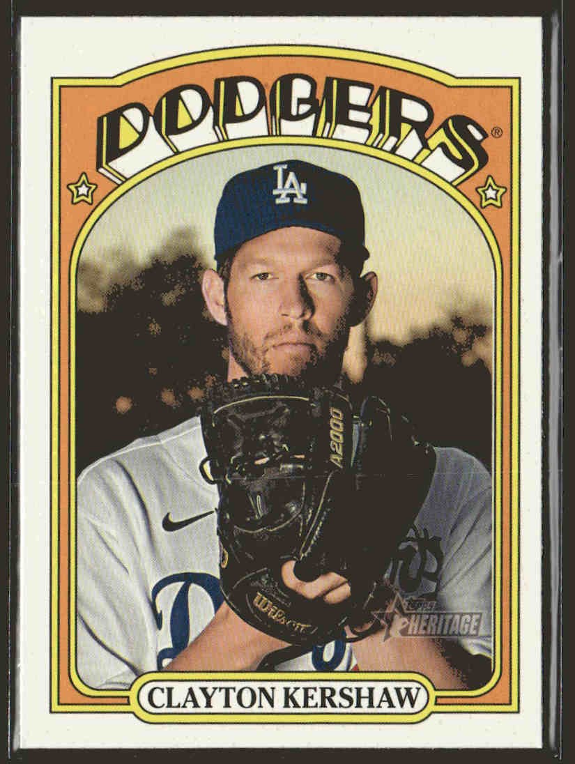 2021 Topps Heritage Clayton Kershaw #37 Los Angeles Dodgers