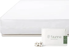 FAUNNA 100% Cotton Zippered Mattress Encasement Bed Bug Proof Mattress Protector