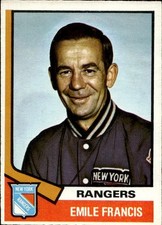 1974-75 O-Pee-Chee SET BREAK #9 Emile Francis CO EX