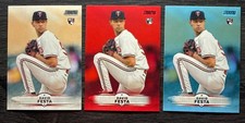 2025 Topps Stadium Club David Festa Red & Light Blue Foil & Base Rookie #186