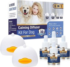 Dog Pheromone Calming Diffuser Kit, Pet Diffuser Kit 2 Plug-in 4 Packs 48m...