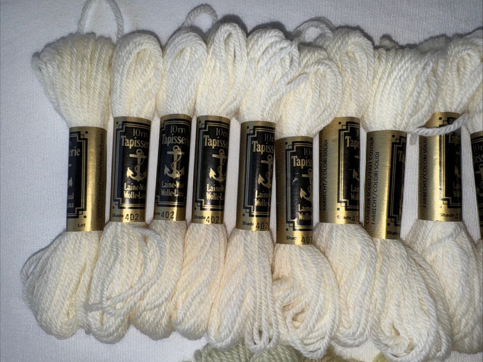 DMC Laine Colbert Tapestry Yarn Lot of 63 Assorted Colors 100% Virgin Wool - Image 2 of 4