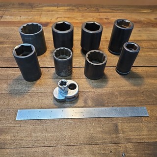 Vintage 3/4" & 1" Drive Large Sockets MIXED TOOLS • SK Tools WILLIAMS 2" 1"☆USA