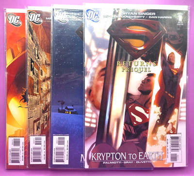 SUPERMAN RETURNS PREQUEL #1 2 3 4 KRYPTON TO EARTH  #1-4 COMBINE SHIP BX34 S25