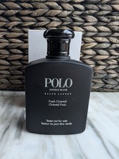 RALPH LAUREN POLO DOUBLE BLACK After Shave Cologne 4.2 OZ. DISCOUNTINUED Rare