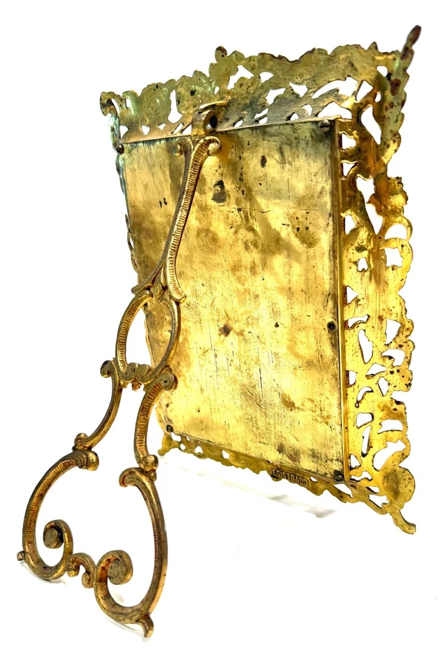 Marco de fotos dorado francés dorado 5x7 caballete trasero renacimiento rococó *DBTu Foto 4 de 4