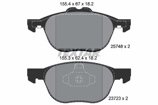 Textar BremsbeläGe Vorne (2574801) FüR Ford Tourneo Connect / Grand V408-image