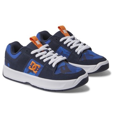 DC SHOES LYNX ZERO SHADY BLUE ORANGE KINDER SNEAKER (UK 5 EUR 37)