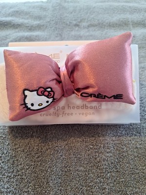 HELLO KITTY Plush Spa Headband PINK NEW IN BOX