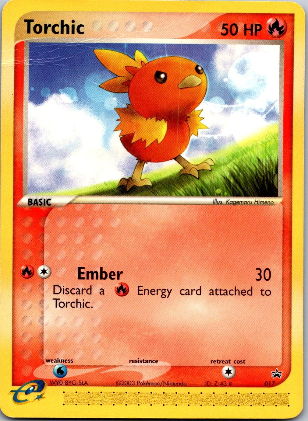 Nintendo Promos #017 Torchic (Creased)
