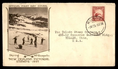 Mayfairstamps New Zealand FDC 1985 Skiing Mt Ruapehu Kiwi Bird First Day Cover a