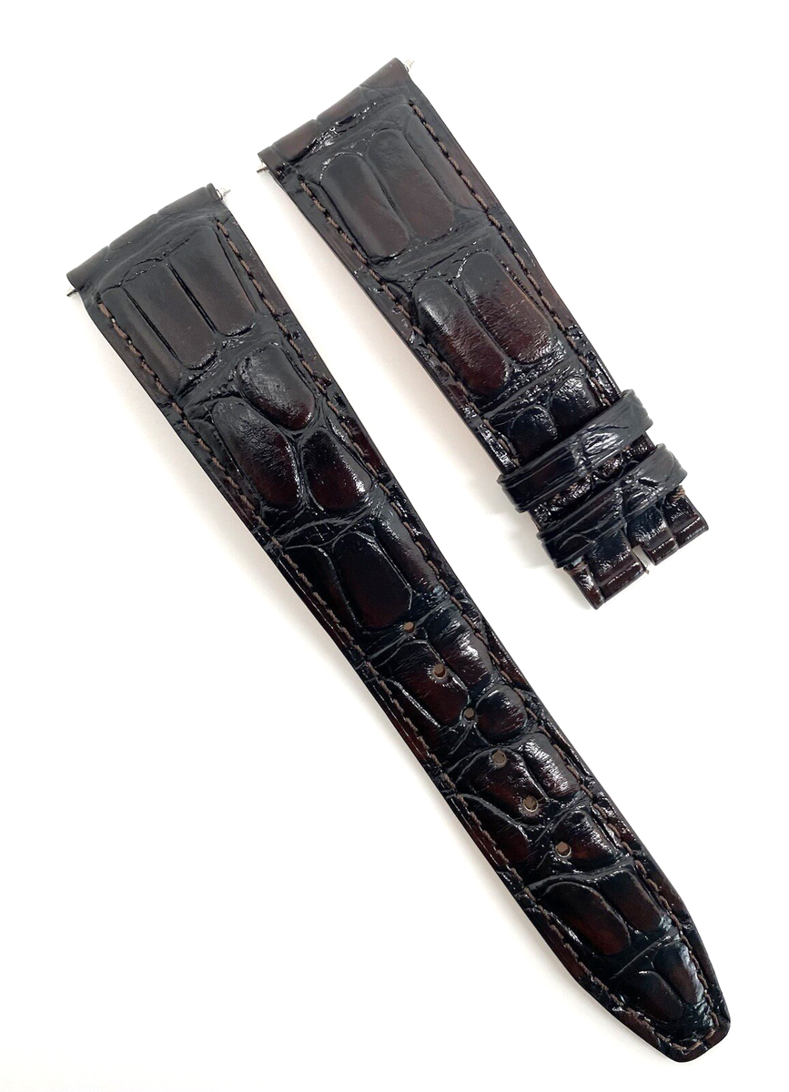 IWC Santoni 22mm x 18mm Shiny Brown Alligator Watch Strap A67695
