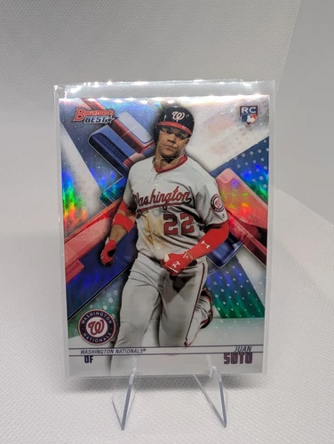 JUAN SOTO 2018 BOWMAN'S BEST REFRACTOR #29 RC ROOKIE NATIONALS MINT