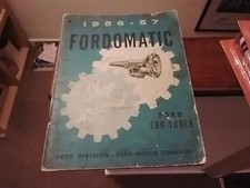 1956-57 FORD FORDOMATIC SHOP MANUAL THUNDERBIRD AND TRUCKS