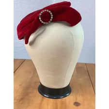 Vintage Red Velvet Hat