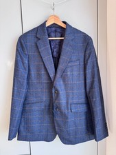 Hackett London Herren Blazer Woll Cash Tattersall, Gr.M, neu, Wolle/Kaschmir