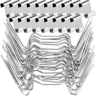 50 Set Gewächshaus Platten Klammern Gewächshausklammerm Edelstahlklammern