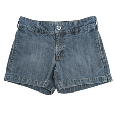 Vintage GAP Denim Shorts Womens 4 26x4 Grommet Snap Y2K Grunge Blue Jean Retro