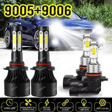 Front 6k Led Headlights Hilo Lights Bulbs For 2006-2011 Honda Civic 2dr Coupe