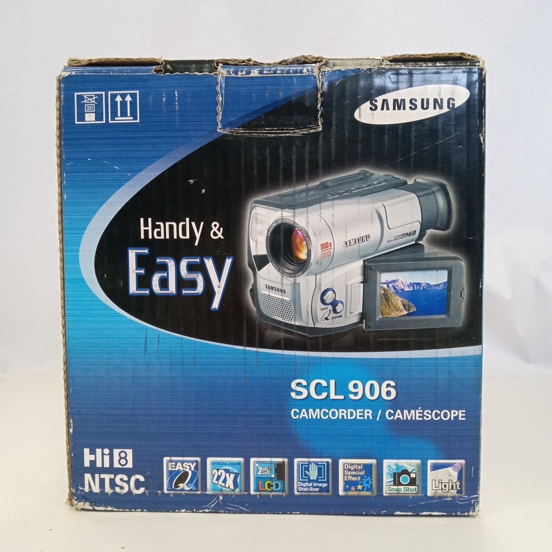 Transparent Old Handheld Camcorder Samsung SCL906 Hi8 NTSC Video