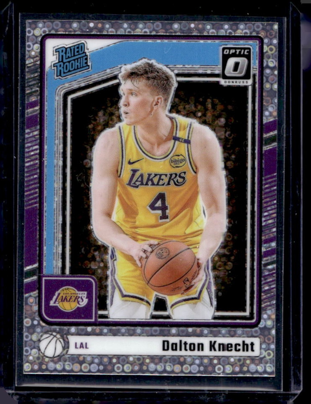 2024-25 Donruss Optic Dalton Knecht Rated Rookie Fast Break Holo RC #256 Lakers