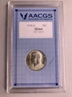 1976 S Kennedy JFK 40% Silver Half Dollar AACGS MS64