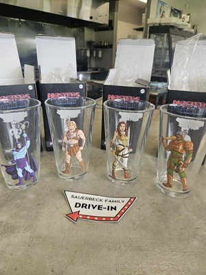 Set Of 4 IN HAND! Masters Of The Universe Pint Glasses NEW 2026 - 4 Pcs 16oz NEW