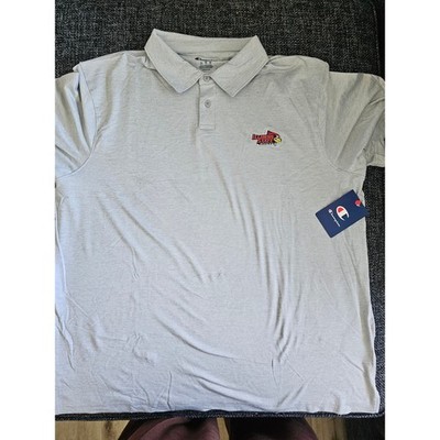 Champion Polo Shirt Mens XL Gray NEW Illinois State Redbirds Heathered Short Slv