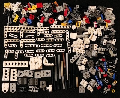 Lego Technic gemischt Konvolut Lot weiß Teile Stck. Steine Achsen verschiedene Bulk