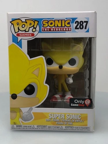 Funko POP! Games Sonic The Hedgehog Super Sonic #287 GameStop Exclusive NOT MINT