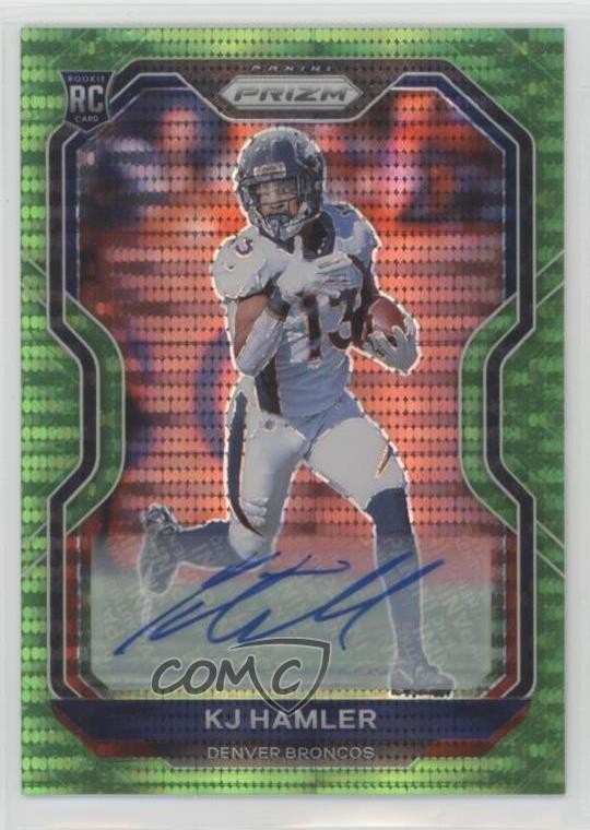 2020 Panini Prizm Neon Green Pulsar KJ Hamler #315 Rookie Auto RC